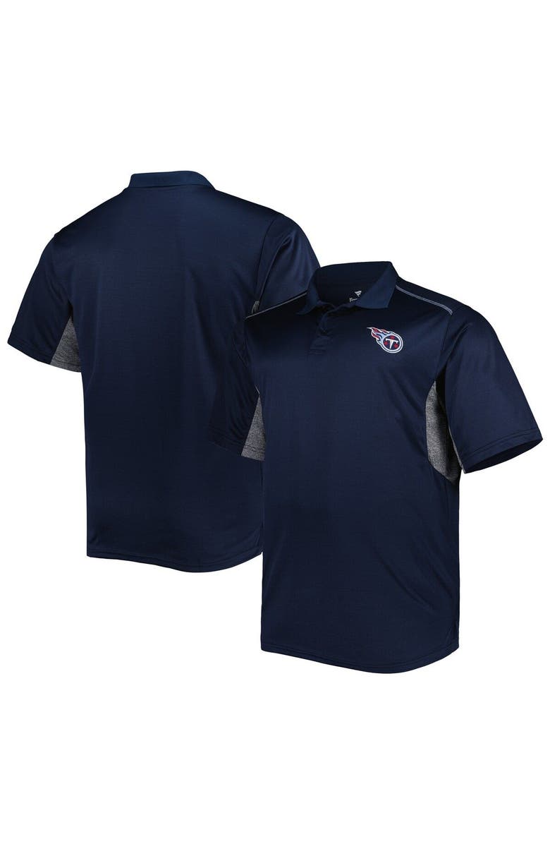 PROFILE Men's Navy Tennessee Titans Big & Tall Team Color Polo, Main, color, Navy