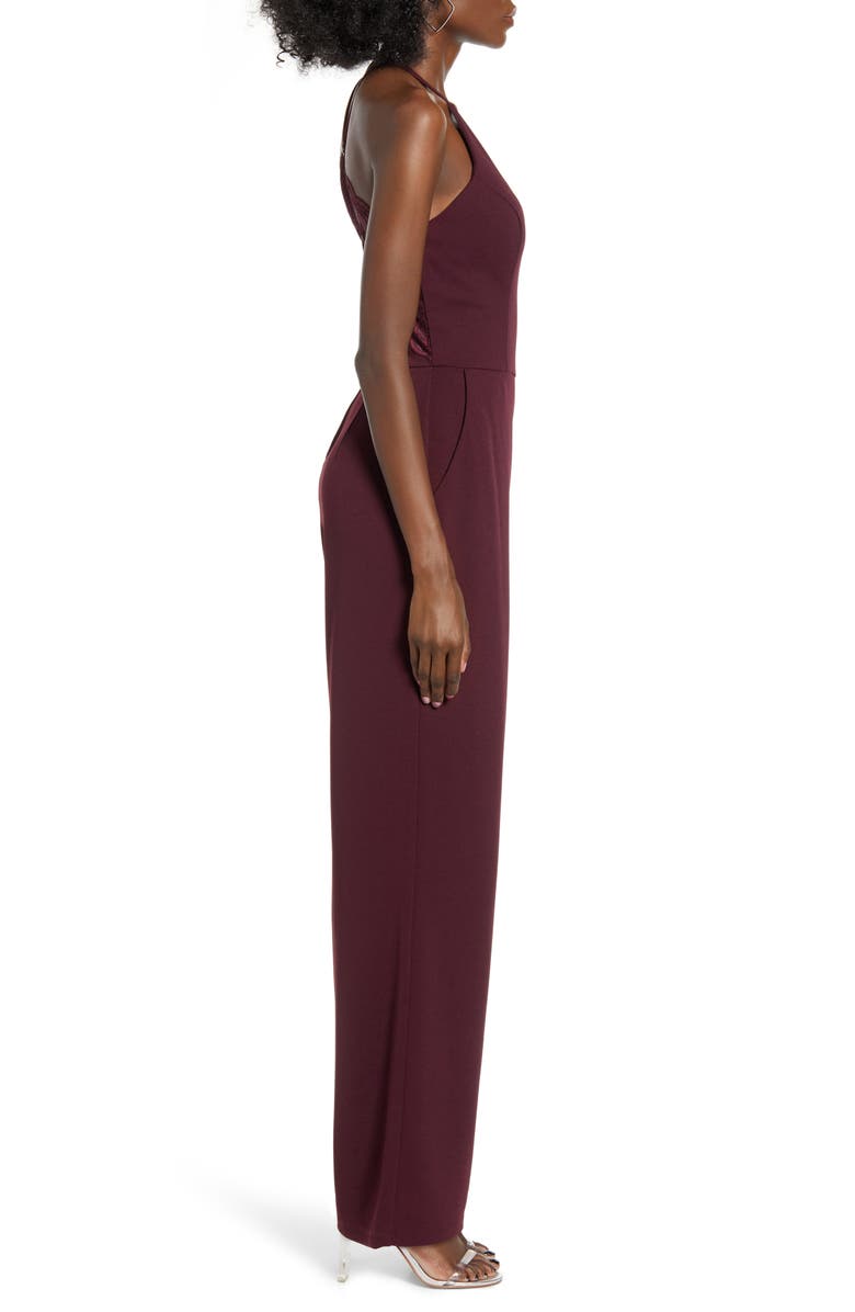 Speechless Lace Back Jumpsuit, Alternate, color,