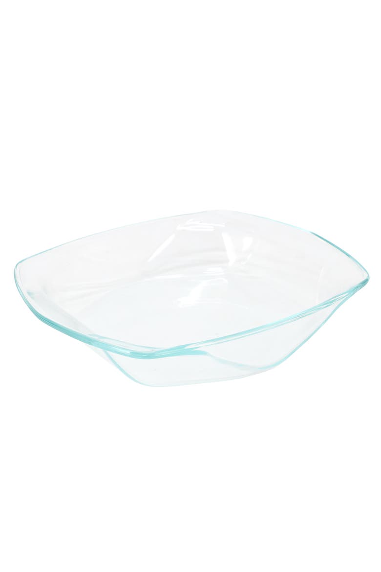 Carnegie Hill 14 inch x 12 Inch x 2.8 Inch Tempe Glass Baking Pan with Built-in Handles, Alternate, color, Clear