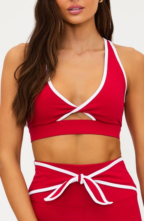 Twist Cutout Sports Bra