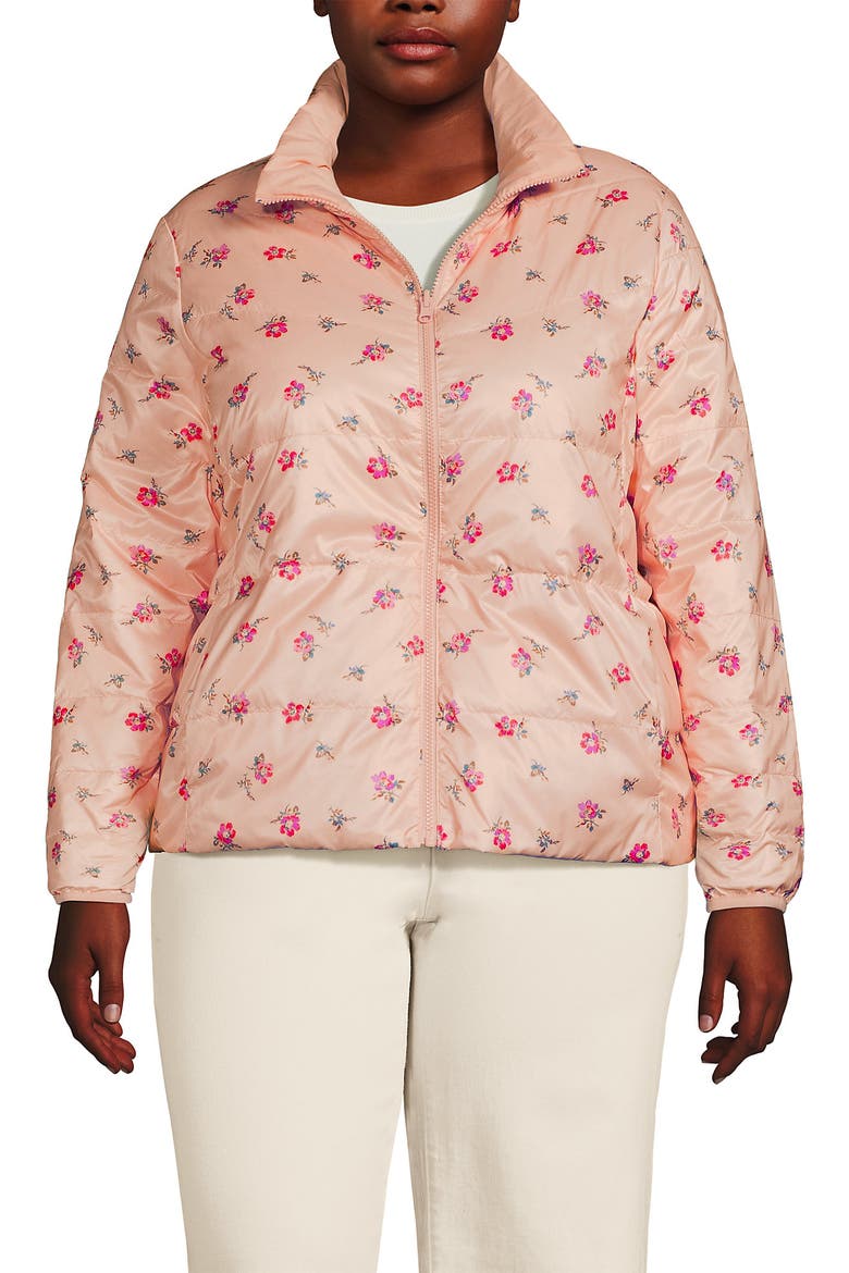 Wanderweight Reversible Packable Down Jacket, Alternate, color, Pink/Oyster Pink Floral