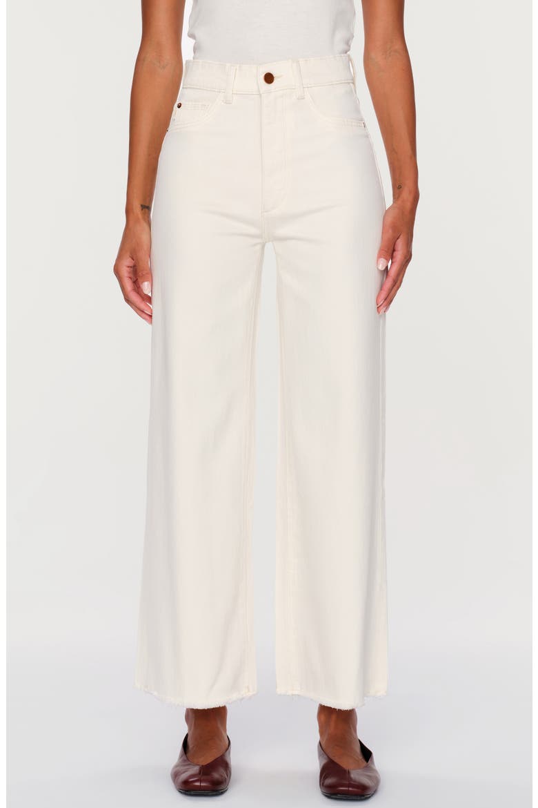 Hepburn High Rise Wide Leg Jeans, Main, color, EGGSHELL