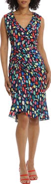 Maggy London Ruffle Midi Dress