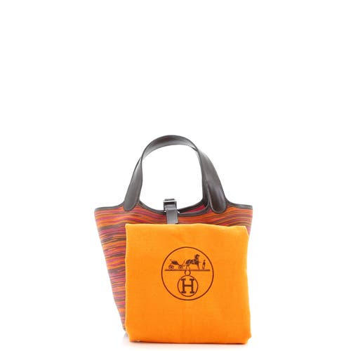 Pre-owned Hermes Hermes Picotin Bag Vibrato Pm In Brown