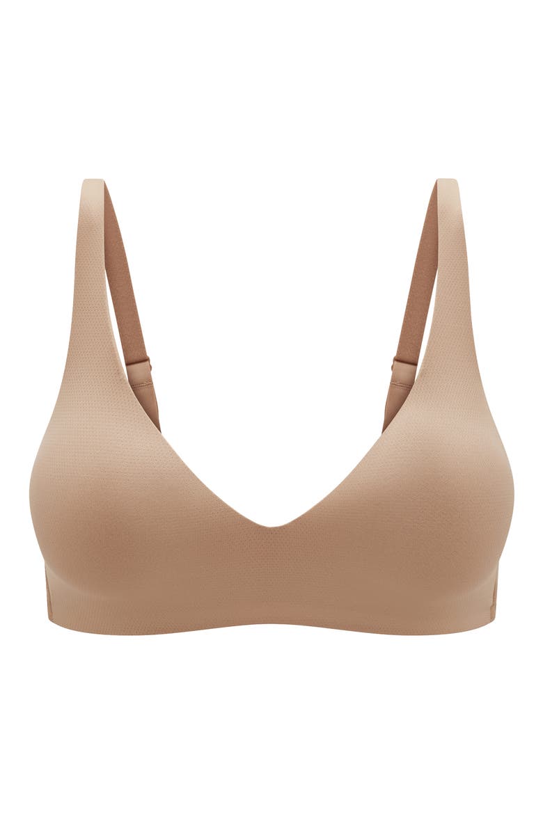 TempSync™ Wireless Plunge Bra, Alternate, color, TAUPE