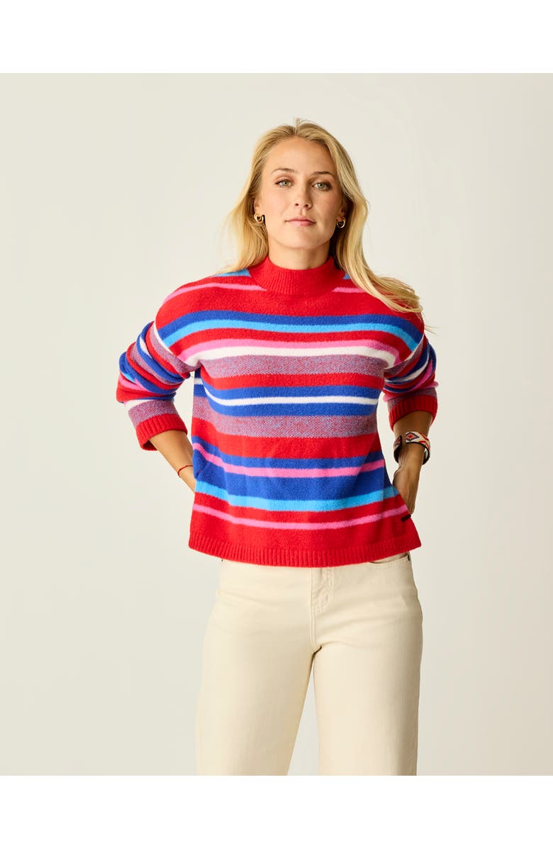 Carve Designs Olivia Plush Sweater, Alternate, color, Multistripe