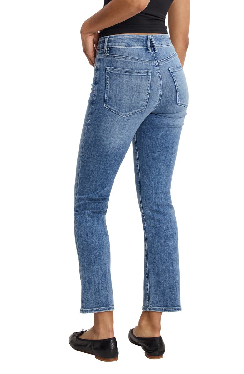 Good American Good Legs Ankle Straight Leg Jeans, Alternate, color, Indigo1154