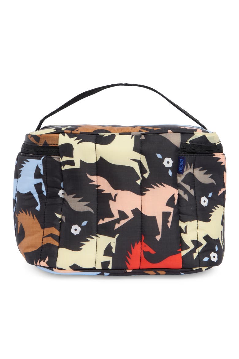 Puffy Lunch Bag, Alternate, color, HORSE CUT-OUTS