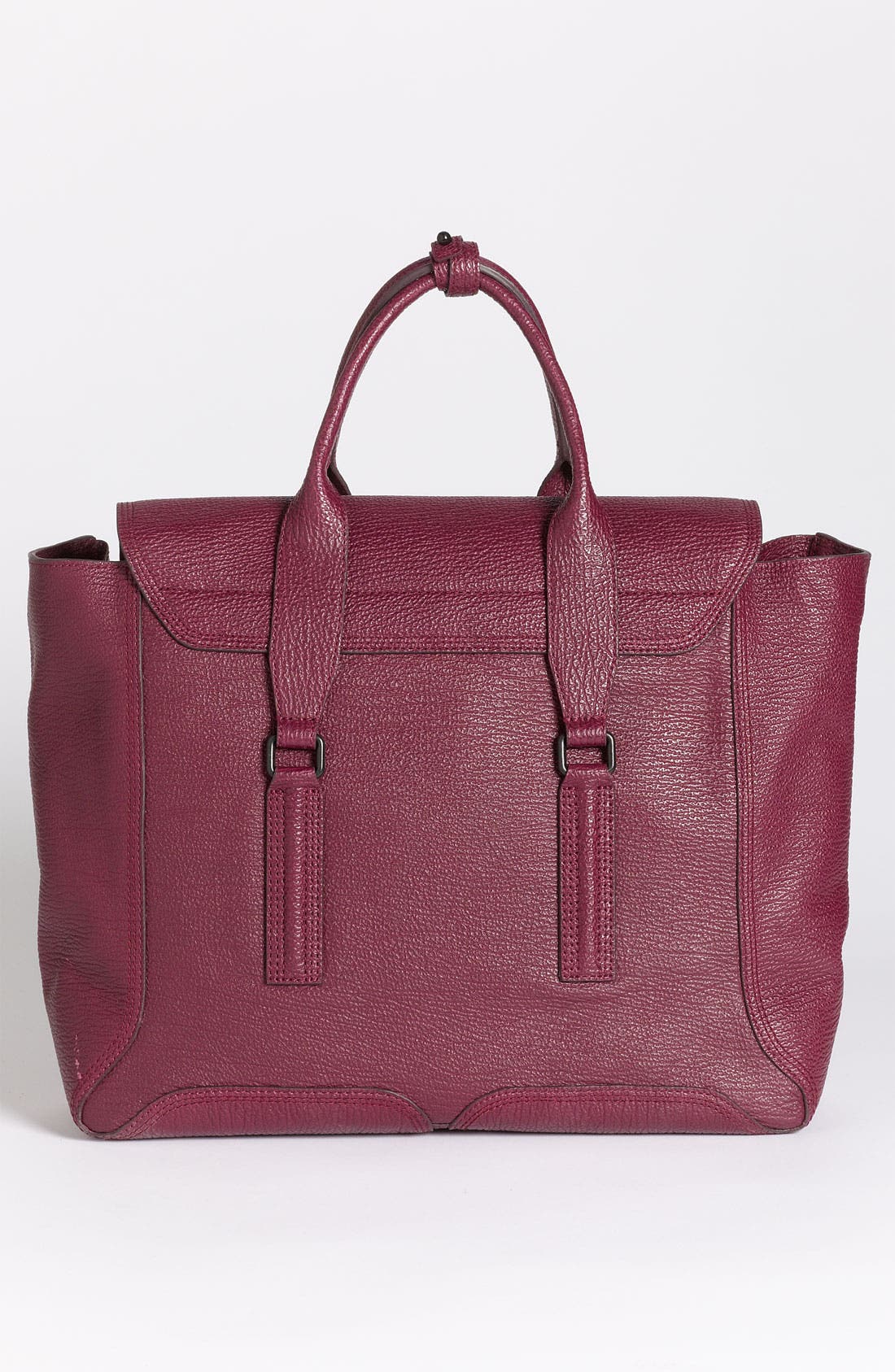 'Pashli' Leather Satchel, Alternate, color, AUBERGINE