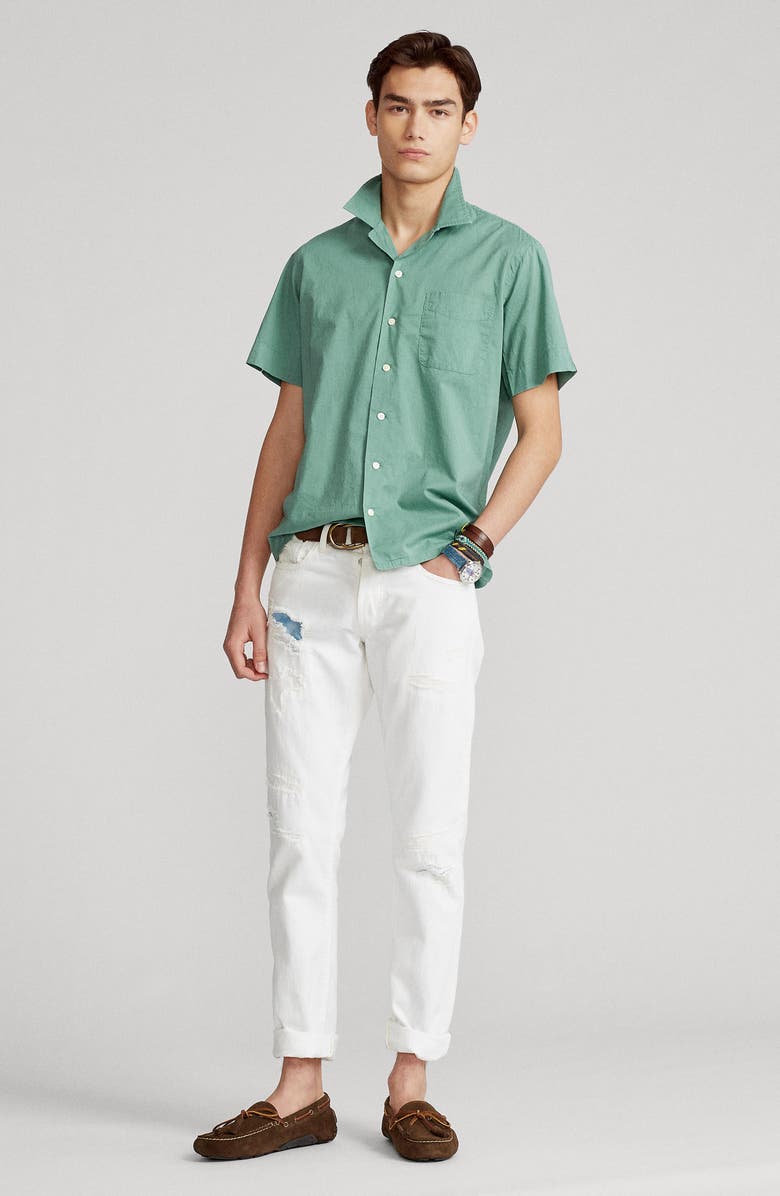 Polo Ralph Lauren Short Sleeve Button-Up Shirt, Alternate, color, 
