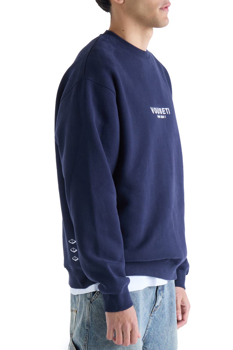 OG Fleece Crewneck Sweatshirt, Alternate, color, NAVY