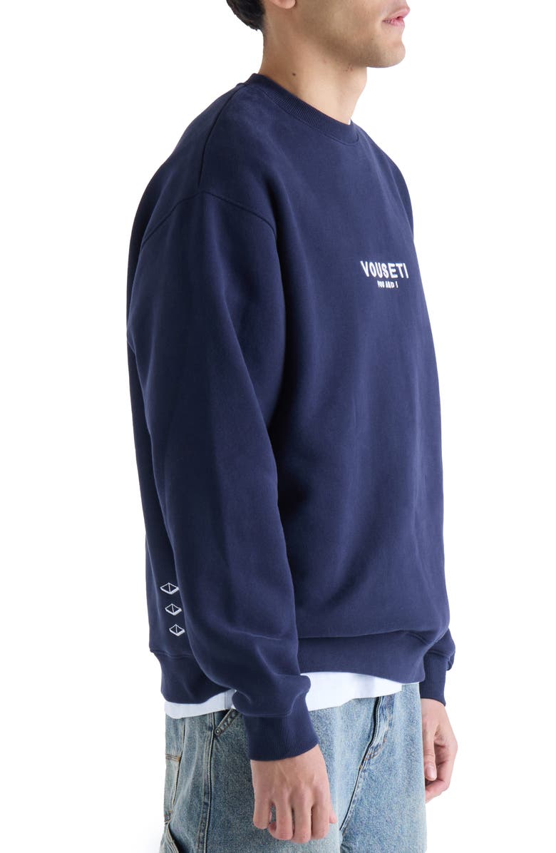 VOUSETI OG Fleece Crewneck Sweatshirt, Alternate, color, 