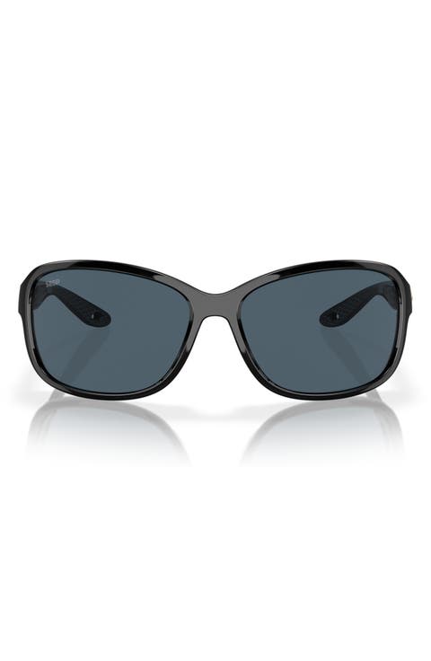 Seadrift 58mm Polarized Square Sunglasses