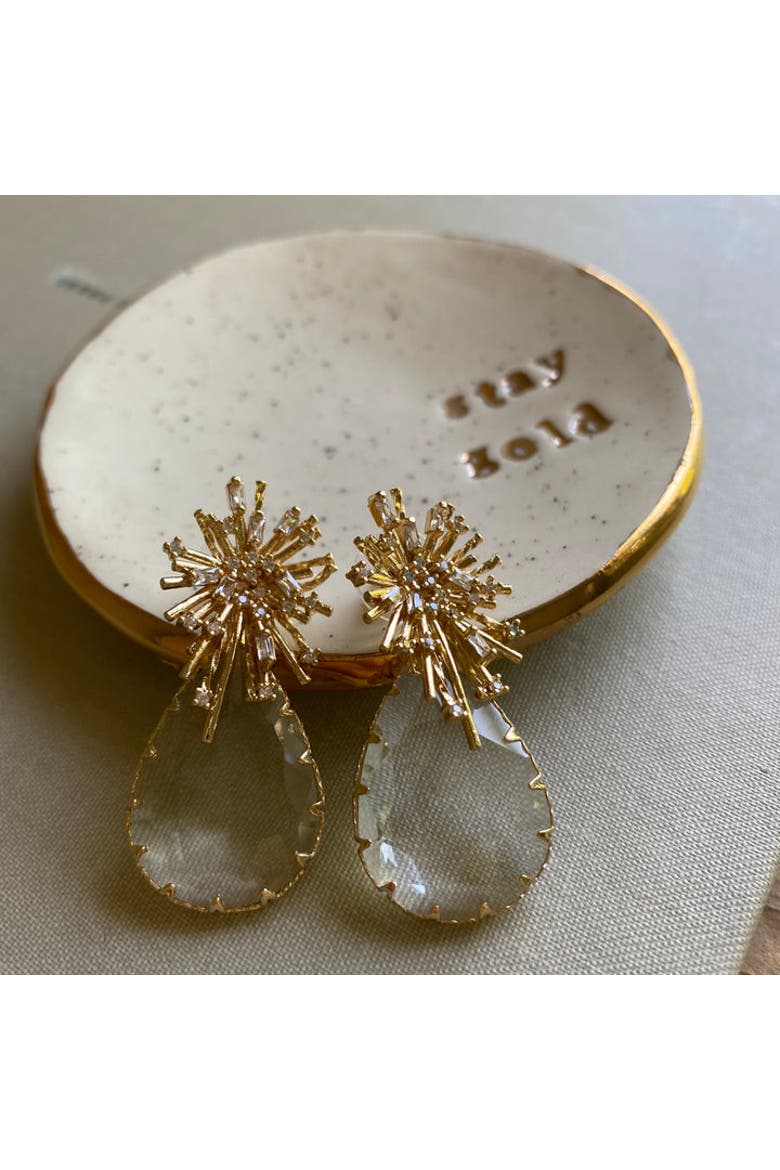 Champagne Drop Earrings, Alternate, color, Gold