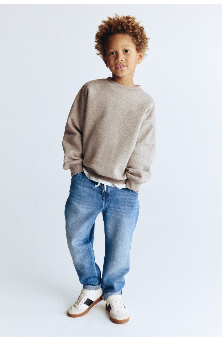 H&M Cotton Denim Joggers, Alternate, color, Denim Blue