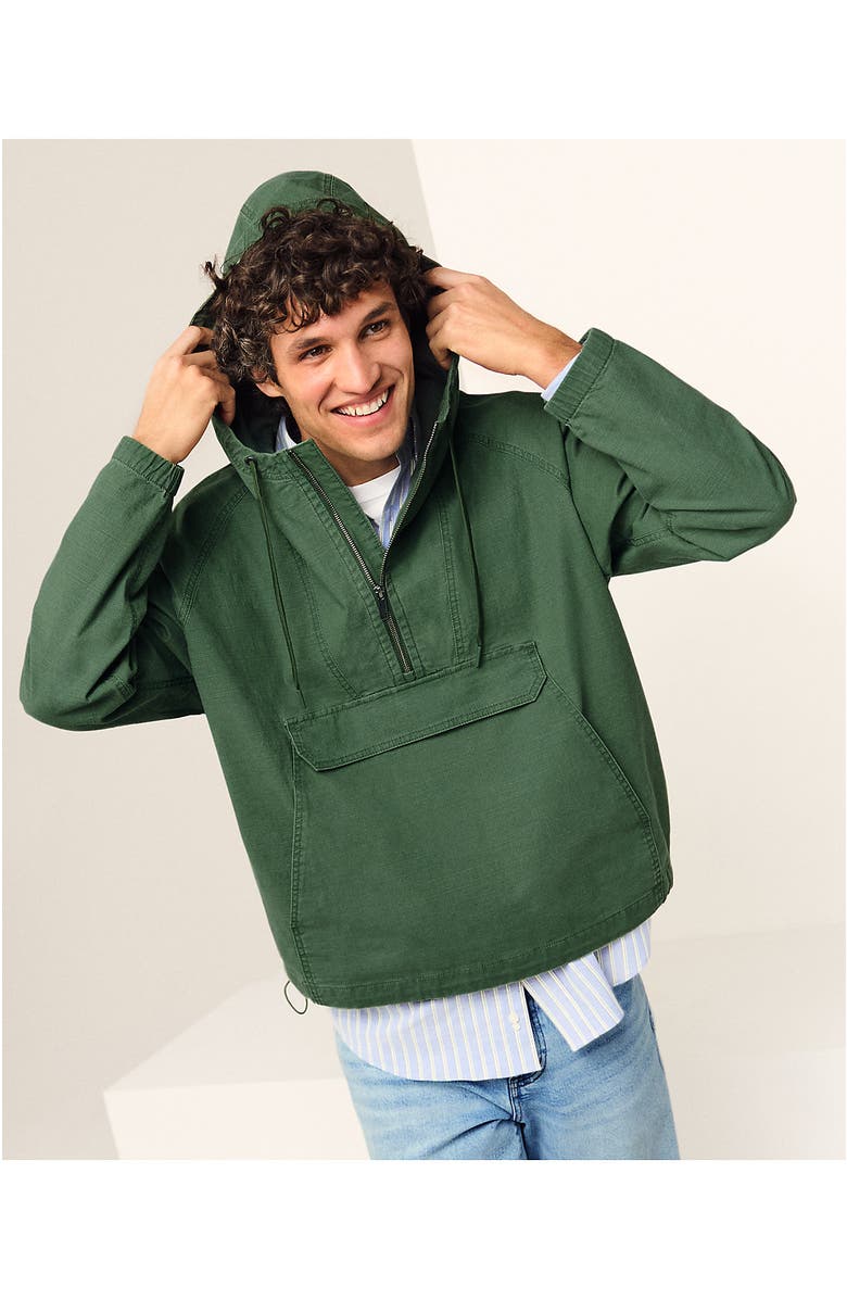 Lands' End Ripstop Anorak, Alternate, color, Estate Green