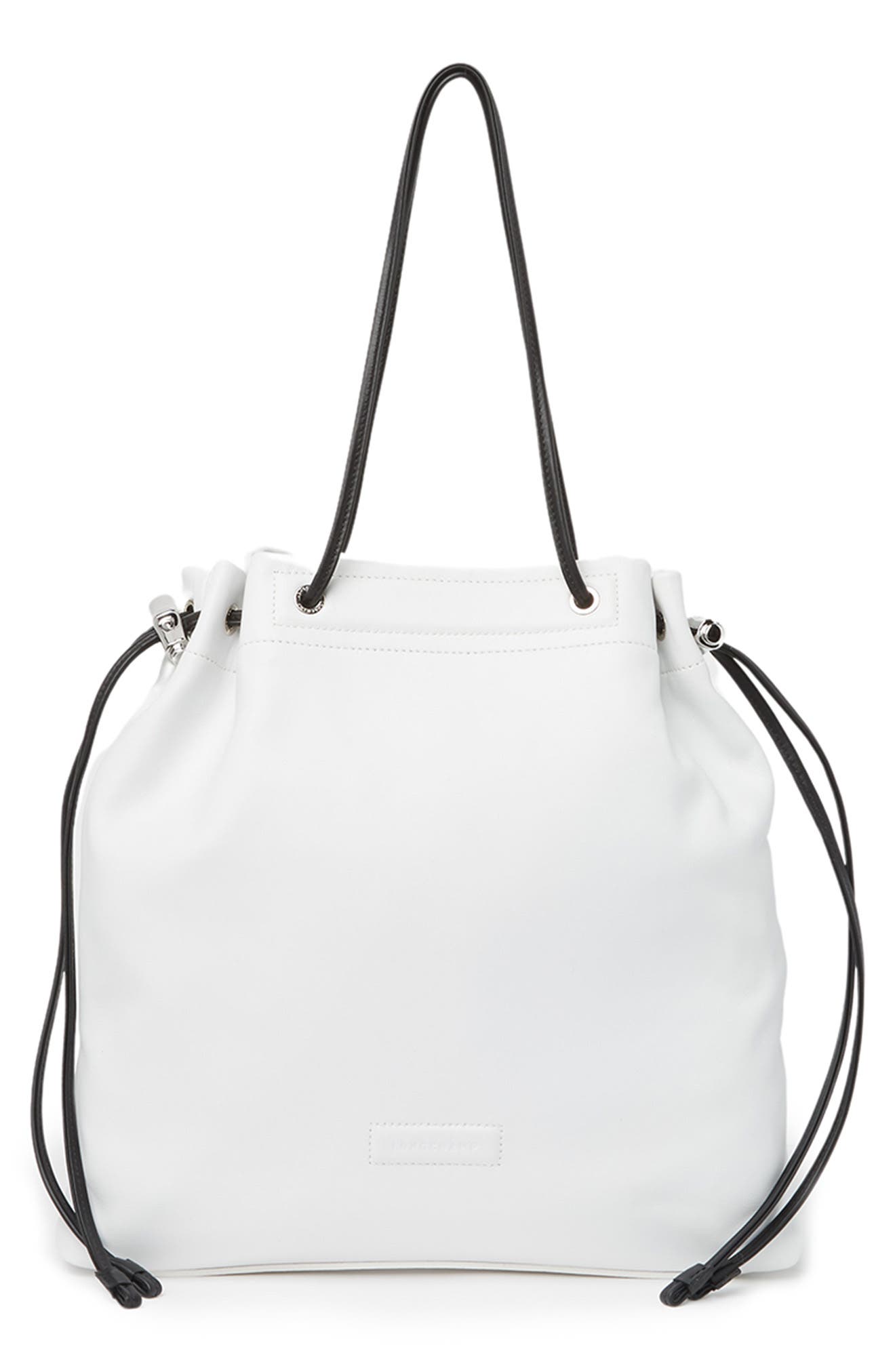 Longchamp Leather Drawstring Tote Bag