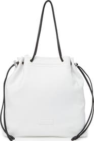Longchamp LONGCHAMP Leather Drawstring Tote Bag