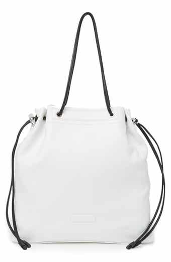 Longchamp Leather Drawstring Tote Bag
