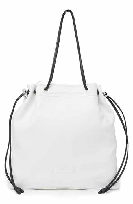 Longchamp Leather Drawstring Tote Bag