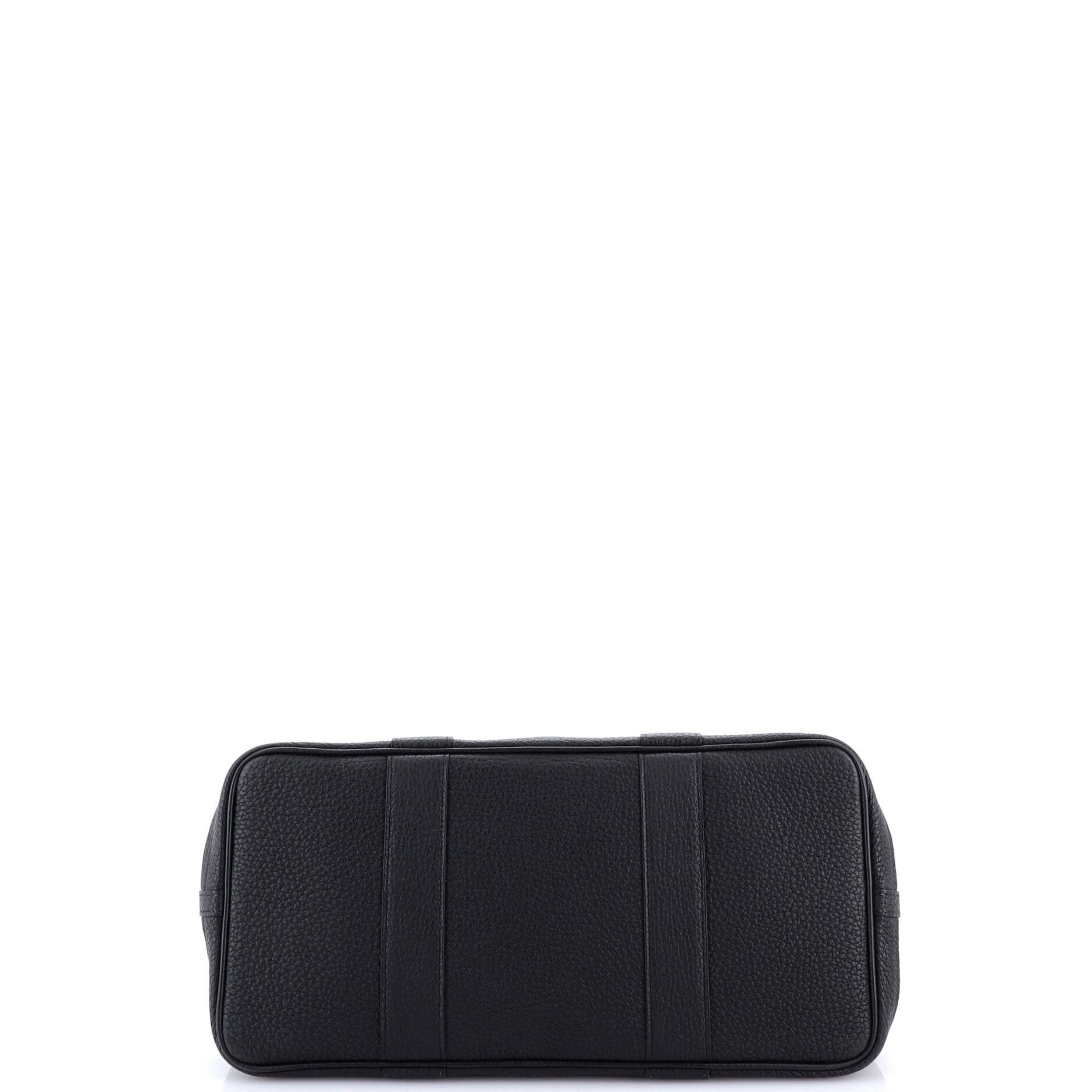 Pre-Owned Hermes Garden Party Tote Leather 36, Alternate, color, Noir