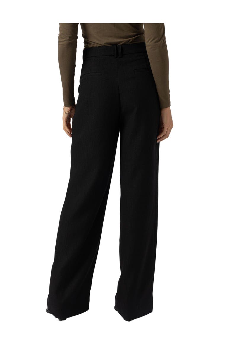 Saint + Sofia Emery Wide Leg Pant, Alternate, color, Black