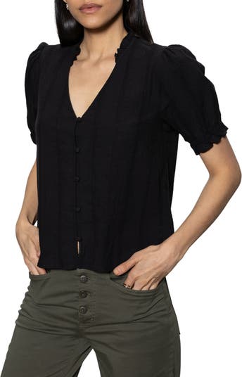 Sanctuary Fall Into You Cotton Button-Up Top | Nordstrom
