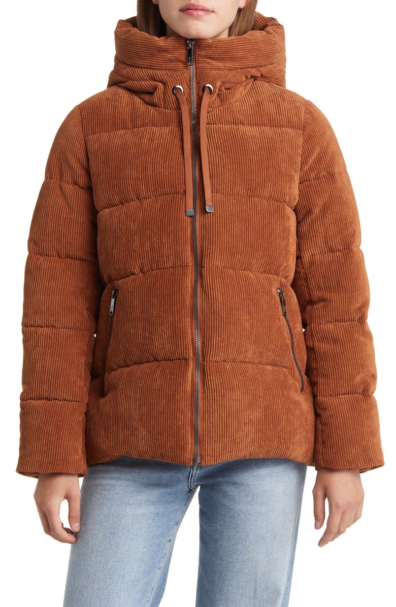 Sam Edelman Hooded Corduroy Puffer Jacket Nordstrom