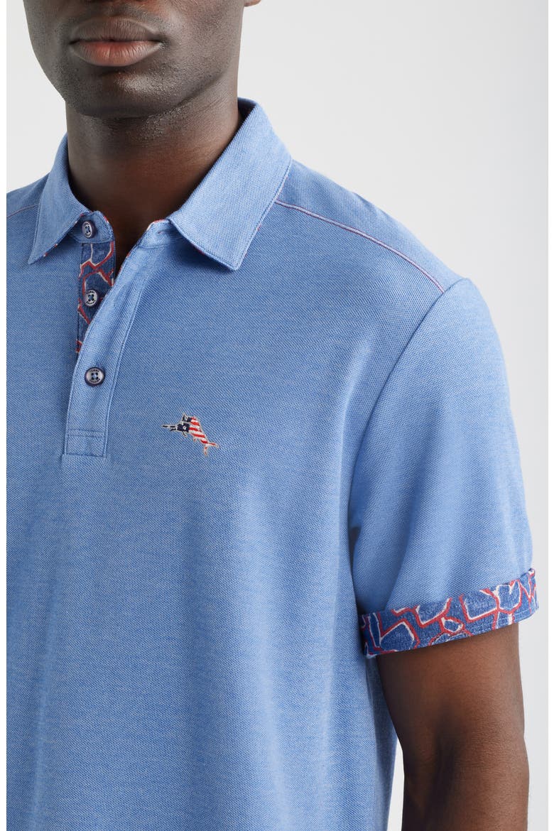 Geo Rio 5 O'Clock IslandZone® Polo, Alternate, color, BRIGHT COBALT HEATHER
