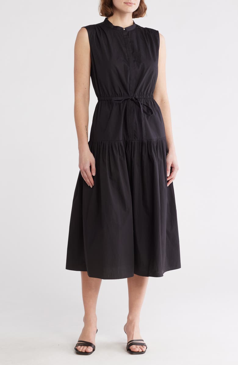Derek Lam 10 Crosby Margaret Sleeveless Poplin Midi Dress, Main, color,