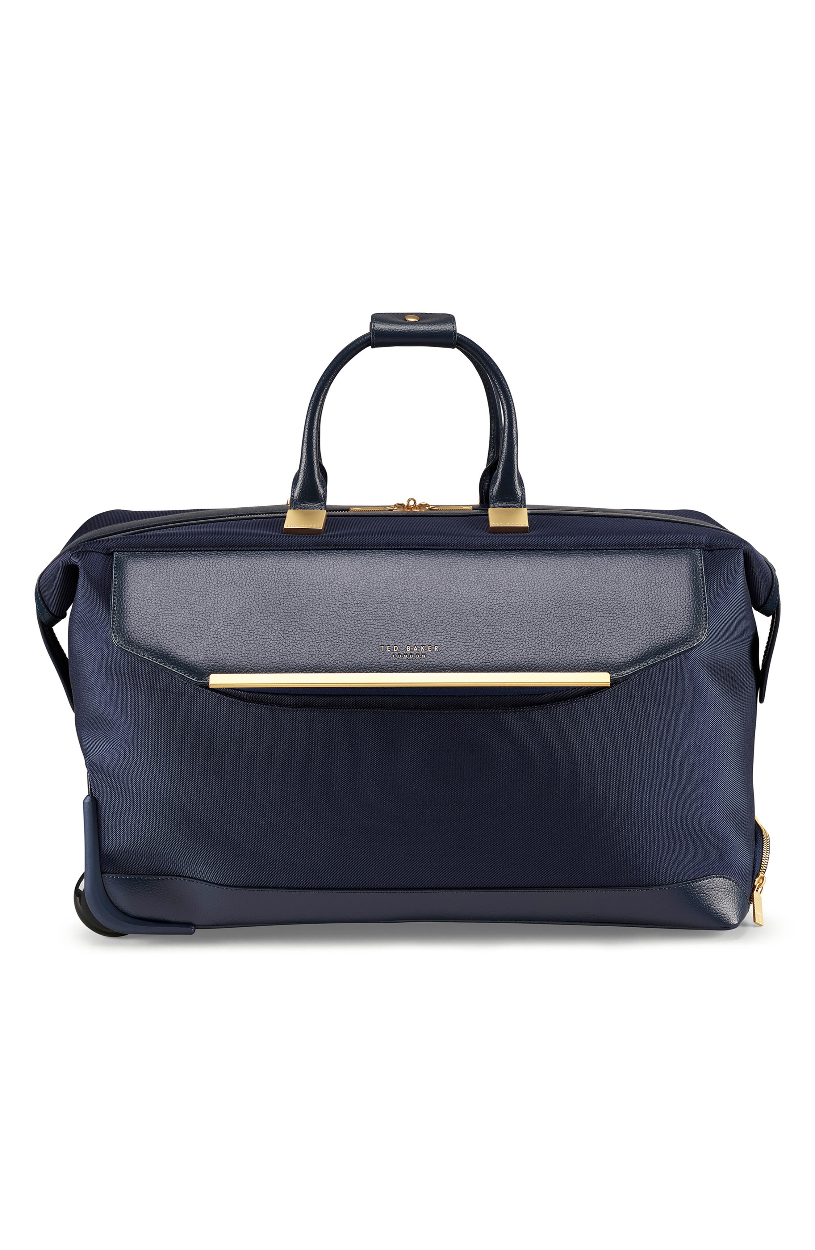 Ted Baker London Large Albany Rolling Duffle Bag, Main, color, 