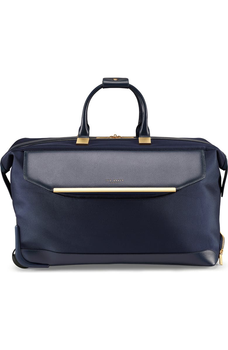 Ted Baker London Large Albany Rolling Duffle Bag, Main, color,