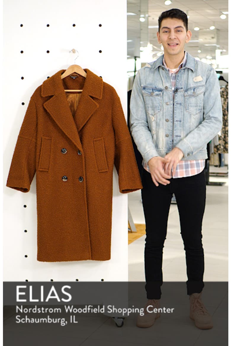 Bouclé Button Front Coat video