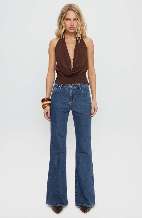 Princess Polly Magic Mirror Mid Rise Bootcut Jeans In Blue