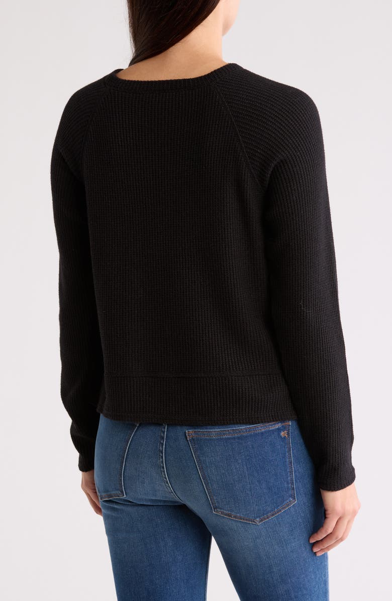 Caslon<sup>®</sup> Waffle Stitch Raglan Sleeve Top, Alternate, color,