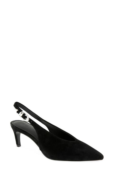 Lucia Leather Slingback Pump