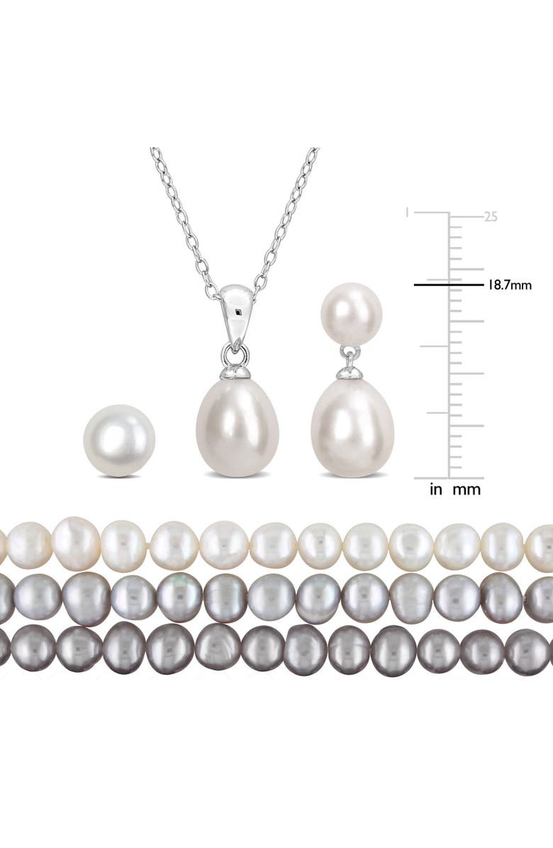 Julianna B. Cultured Pearl 5-Piece Jewelry Gift Box Set, Alternate, color, 