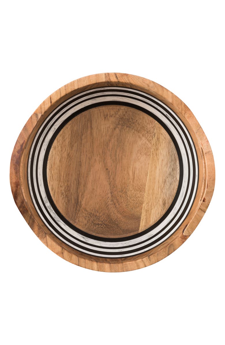 Juliska Stonewood Stripe Round Serving Bowl, Alternate, color, Natural Stripe