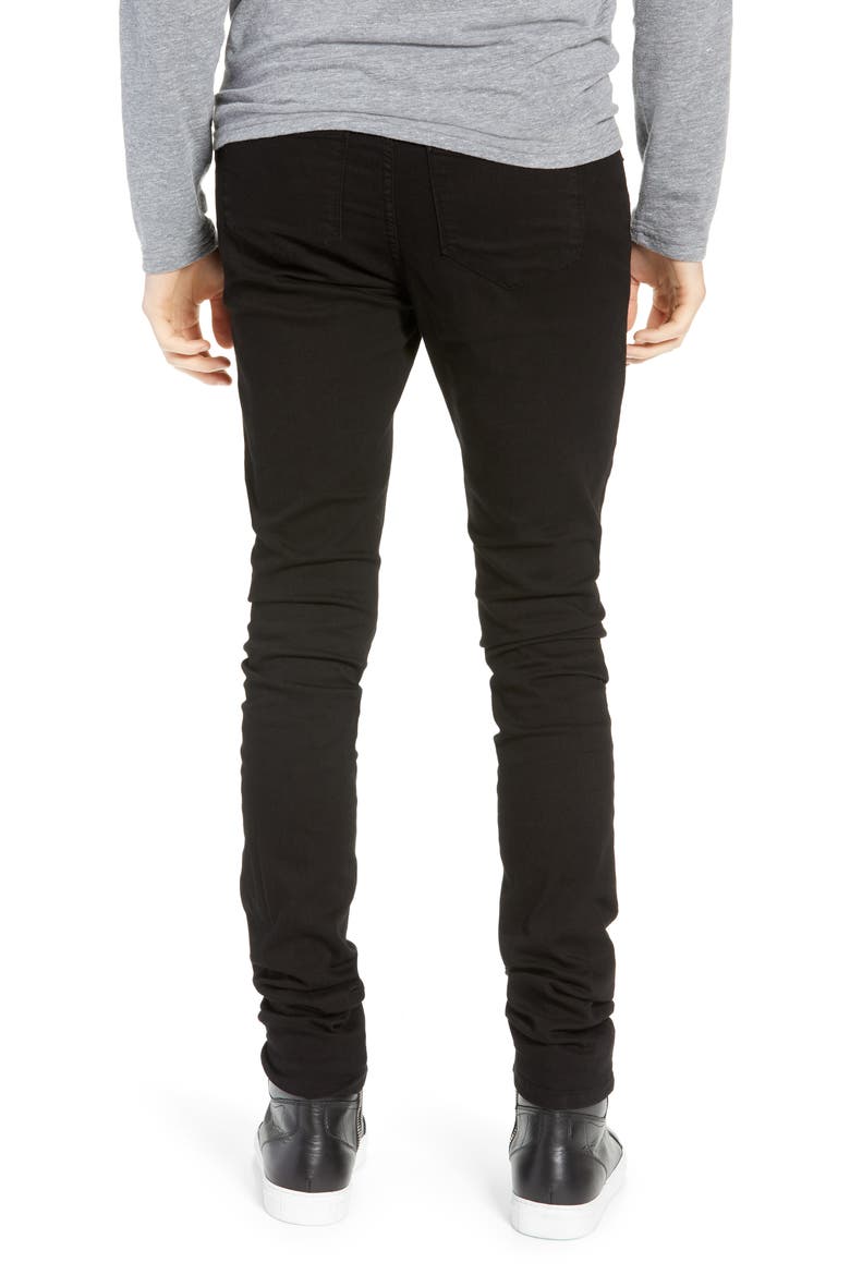 Greyson Skinny Fit Jeans, Alternate, color, NOIR