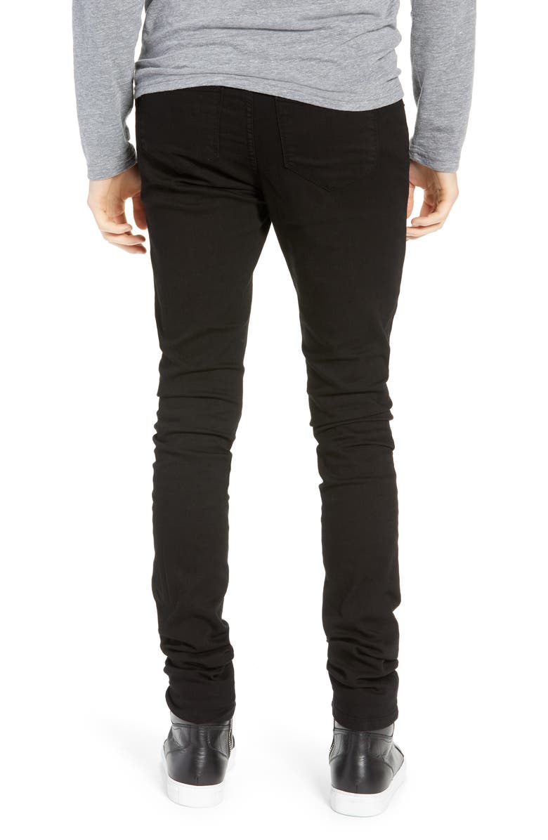 Monfrère Greyson Skinny Fit Jeans, Alternate, color, Noir