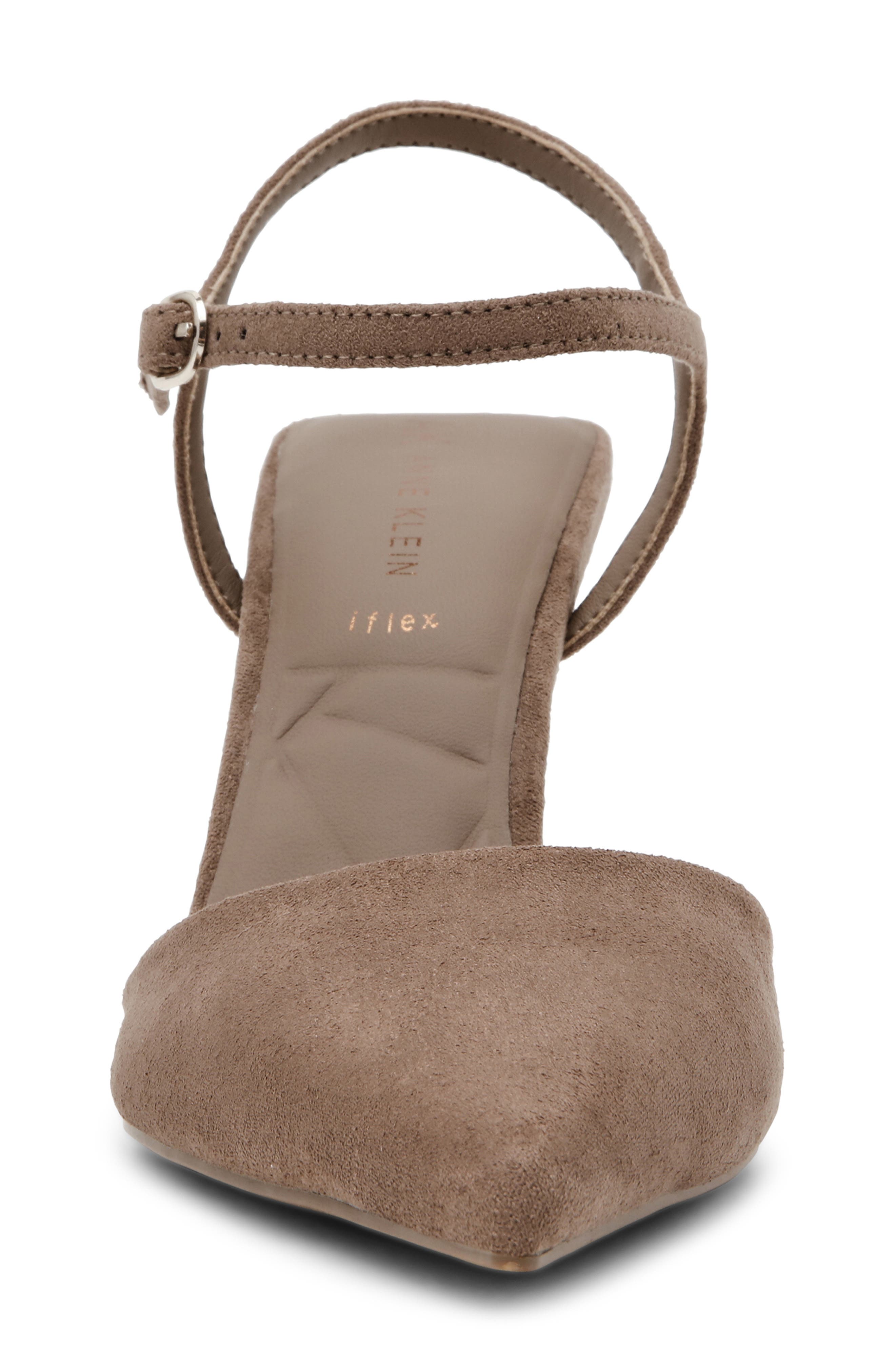 Anne Klein Ibara Ankle Strap Pump, Alternate, color, Truffle