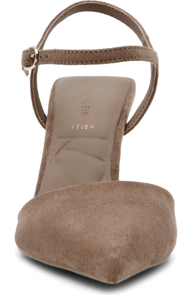 Anne Klein Ibara Ankle Strap Pump, Alternate, color, Truffle