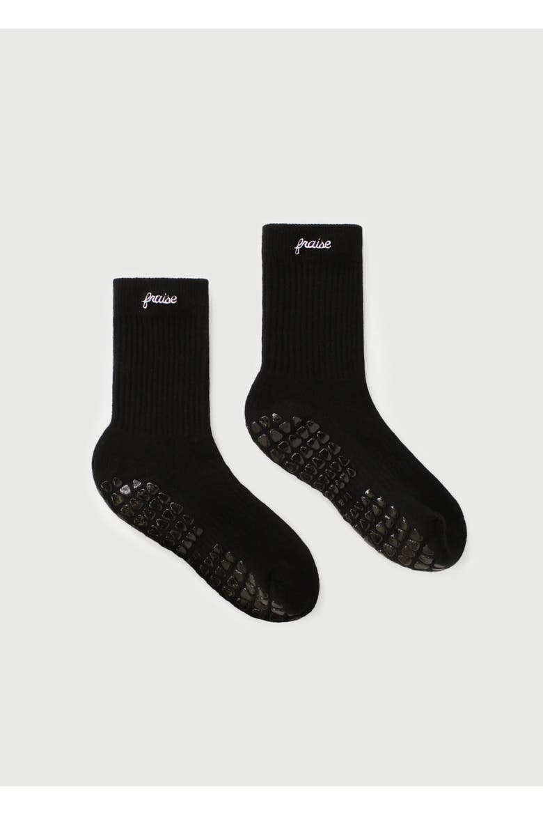 Script Grip Socks, Main, color, Onyx