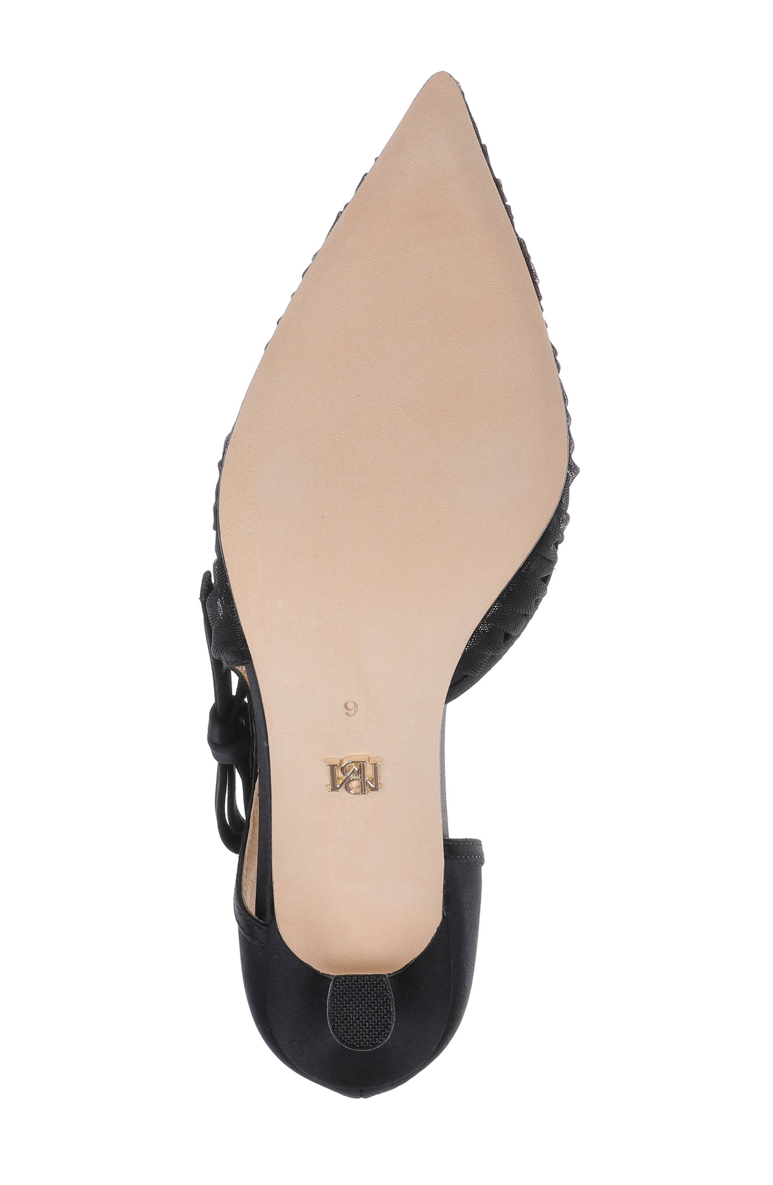 Rayna Half d'Orsay Pump, Alternate, color, BLACKSATIN