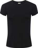 L'AGENCE Ressi Crewneck Short Sleeve T-Shirt