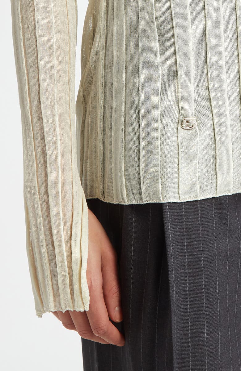 PH5 Sheer Rib Funnel Neck Sweater, Alternate, color,