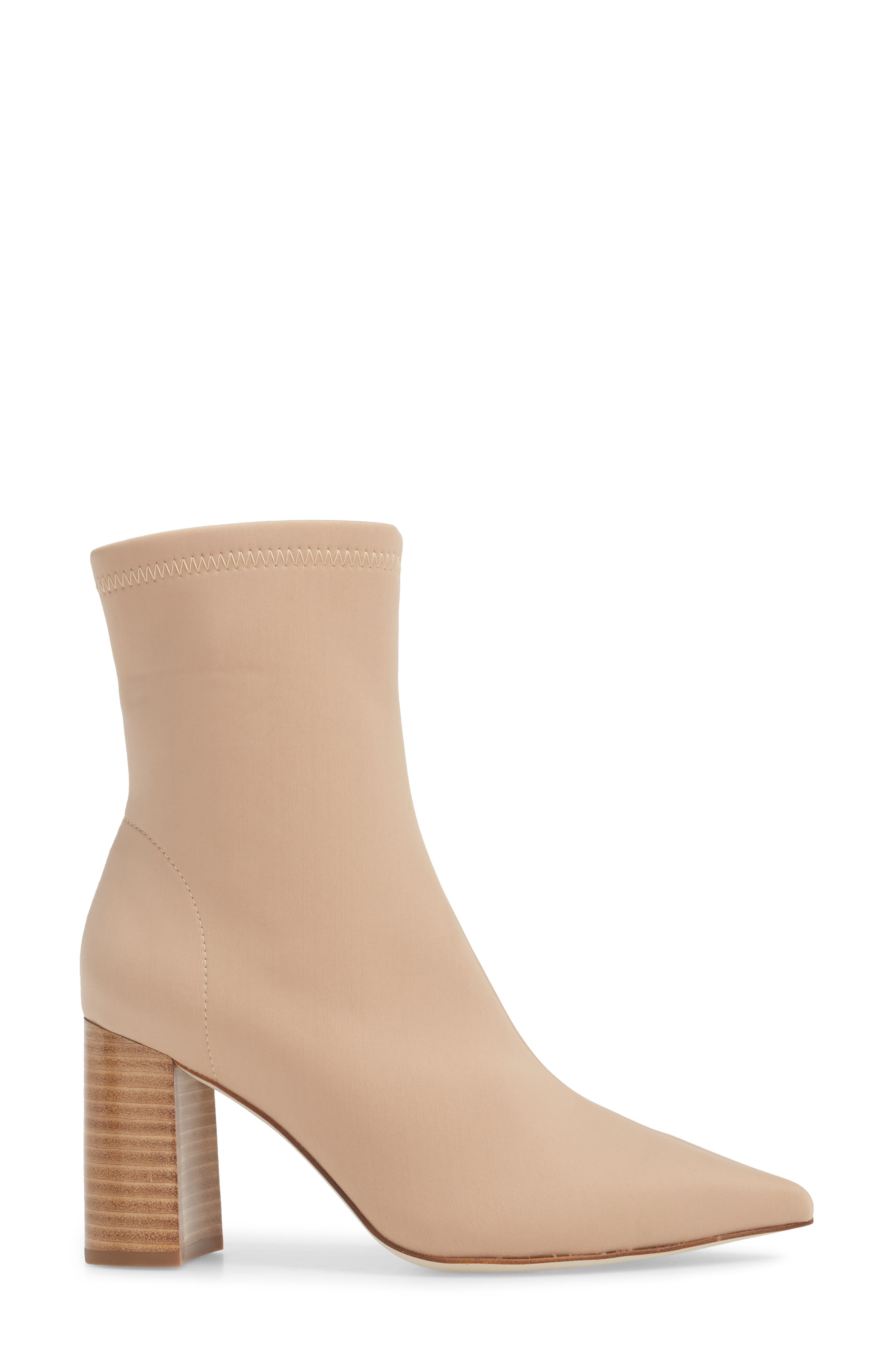 Coma Stretch Bootie, Alternate, color, BEIGE FABRIC