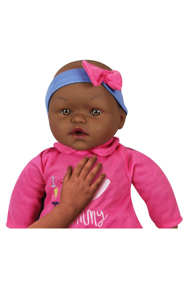 15 Inch Talking African American Baby Doll Set, Pink & Blue, I Love You Mummy, Alternate, color, Multicolored