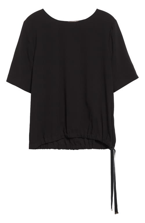 Herno Drawstring Hem T-shirt In Black
