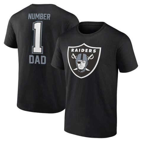 Men's Fanatics Branded Black Las Vegas Raiders Father's Day T-Shirt